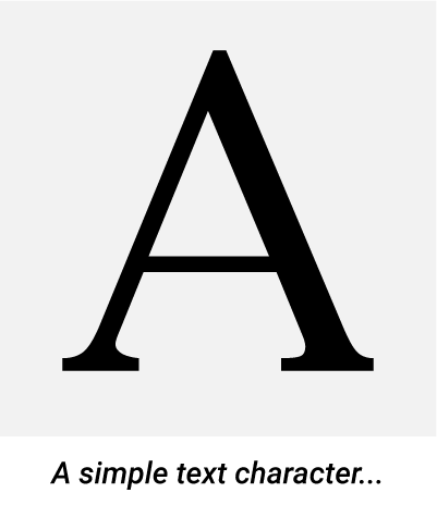 image of the letter A